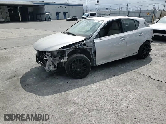 2011 Lexus CT 200h with VIN JTHKD5BH4B2041752, listed as a Copart auction lot 49601325 with 169,248 mi miles and Salvage Title. Bid and sale history available at DreamBid. Image 15.