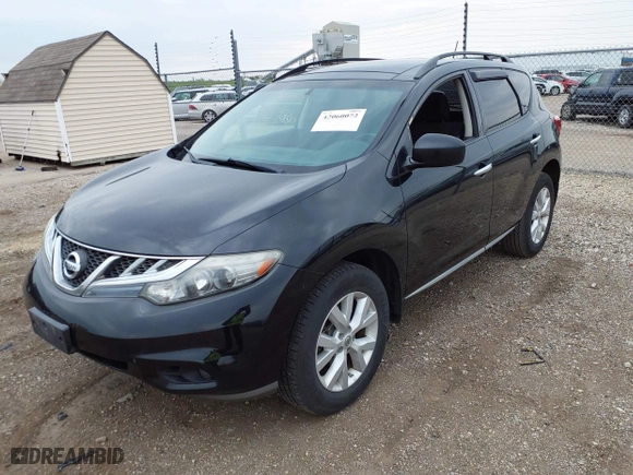 2011 Nissan Murano SV with VIN JN8AZ1MWXBW185399, listed as a IAAI auction lot 42060072 with 170,587 mi miles. Bid and sale history available at carsss.com. Image 2.