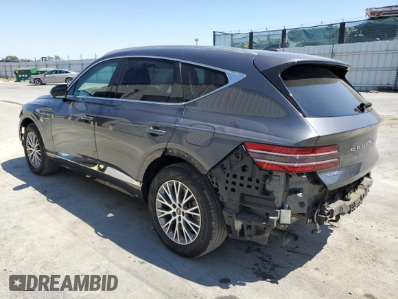 2021 Genesis GV80 with VIN KMUHB4SB7MU040137, listed as a Copart auction lot 65228045 with 74,658 mi miles and Salvage title. Bid and sale history available at DreamBid. Image 2.