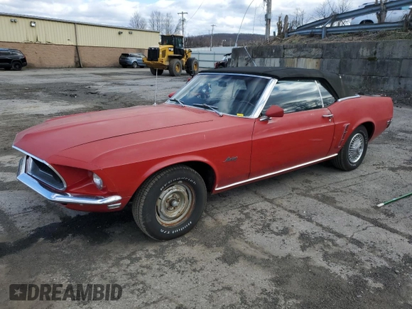 1969 Ford Mustang с VIN 9T03F120746, выставлен на аукционе Copart как лот 51998695 с пробегом 91 574 миль миль и Списание • Salvage title. История ставок и продаж доступна на DreamBid. Изображение 1.