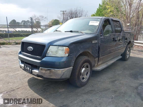 2005 Ford F-150 XLT with VIN 1FTRW12W15FA83052, listed as a IAAI auction lot 41883395 with 75,646 mi miles. Bid and sale history available at carsss.com. Image 2.