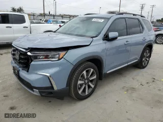 2025 Honda Pilot Touring with VIN 5FNYG2H73SB016693, listed as a Copart auction lot 54366275 with 1,259 mi miles and Salvage Title. Bid and sale history available at carsss.com. Image 1.