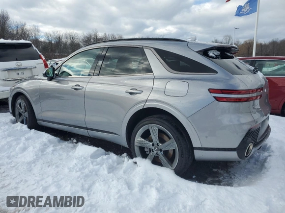 2022 Genesis GV70 Sport with VIN KMUMCDTC8NU022430, listed as a Copart auction lot 42189715 with 8,291 mi miles and Salvage title. Bid and sale history available at DreamBid. Image 2.