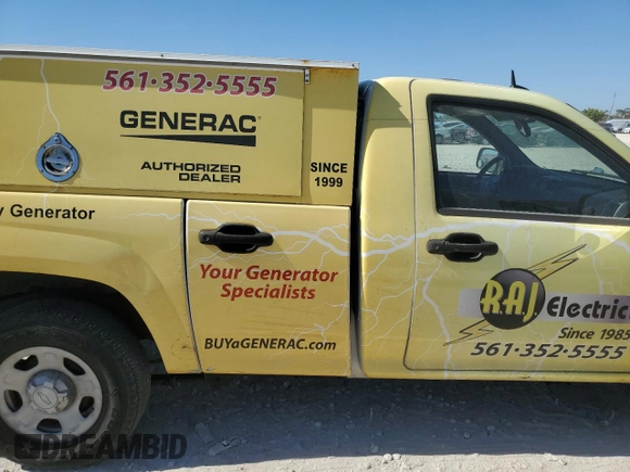 2010 Chevrolet Colorado Work Truck with VIN 1GBHSBDE5A8128756, listed as a Copart auction lot 82228004 with 106,613 mi miles and Salvage Title. Bid and sale history available at carsss.com. Image 10.