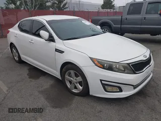 2015 Kia Optima LX with VIN KNAGM4A75F5645502, listed as a IAAI auction lot 41468949 with 146,775 mi miles. Bid and sale history available at carsss.com. Image 1.