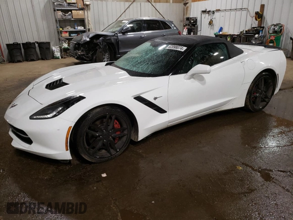 2014 Chevrolet Corvette Z51 1LT with VIN 1G1YH3D75E5125020, listed as a Copart auction lot 62098074 with 63,835 mi miles and Non Repairable. Bid and sale history available at carsss.com. Image 1.