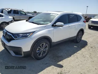 2020 Honda CR-V EX with VIN 2HKRW2H55LH689235, listed as a Copart auction lot 53967155 with 49,166 mi miles and Salvage Title. Bid and sale history available at carsss.com. Image 1.