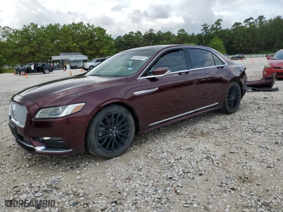 2017 Lincoln Continental Select with VIN 1LN6L9SK4H5605198, listed as a Copart auction lot 69104544 with 113,010 mi miles and Salvage Title. Bid and sale history available at carsss.com. Image 1.