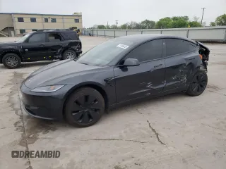 2024 Tesla Model 3 with VIN 5YJ3E1EA0RF861070, listed as a Copart auction lot 51486835 with 6,917 mi miles and Salvage Title. Bid and sale history available at DreamBid. Image 1.