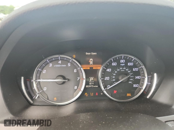 2020 Acura MDX Technology with VIN 5J8YD4H59LL004647, listed as a Copart auction lot 62535795 with 53,973 mi miles and Salvage title. Bid and sale history available at DreamBid. Image 9.