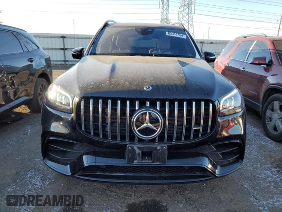 2021 Mercedes-Benz GLS with VIN 4JGFF8KE6MA561735, listed as a Copart auction lot 83317364 with 31,940 mi miles and Salvage Title. Bid and sale history available at carsss.com. Image 5.