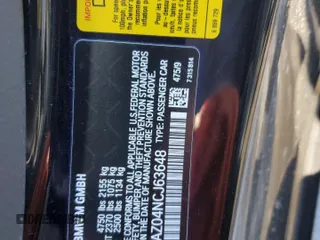 2022 BMW M4 Competition with VIN WBS33AZ04NCJ63648, listed as a Copart auction lot 45010665 with Not Provided miles and Salvage Title. Bid and sale history available at carsss.com. Image 12.