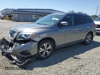2017 Nissan Pathfinder SL with VIN 5N1DR2MM4HC654523, listed as a Copart auction lot 57589525 with 116,626 mi miles and Salvage title. Bid and sale history available at DreamBid. Image 1.