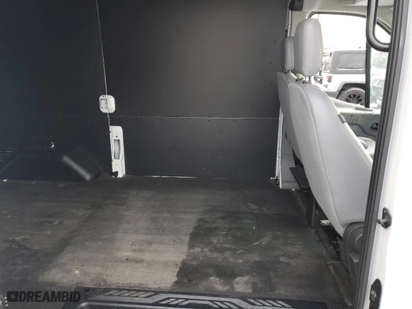 2019 Ford Transit Van with VIN 1FTYR1CM9KKB23140, listed as a Copart auction lot 43346595 with 64,759 mi miles and Salvage Title. Bid and sale history available at carsss.com. Image 10.