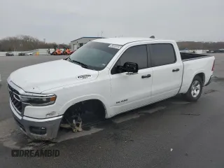 2025 Ram 1500 Big Horn with VIN 1C6SRFFP2SN581892, listed as a Copart auction lot 53303835 with 16,401 mi miles and Clean Title. Bid and sale history available at carsss.com. Image 1.