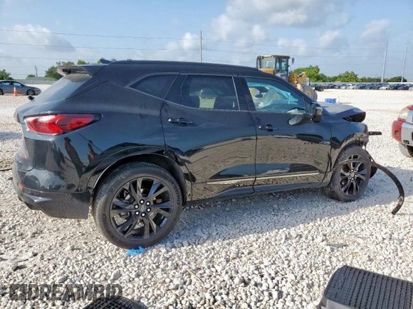 2020 Chevrolet Blazer RS с VIN 3GNKBERS7LS534783, выставлен на аукционе Copart как лот 61496275 с пробегом 69 390 миль миль и Списание • Salvage title. История ставок и продаж доступна на DreamBid. Изображение 3.