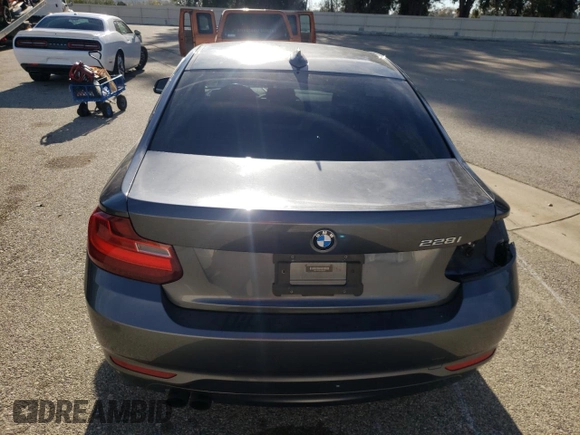 2015 BMW 2 Series 228i with VIN WBA1F5C50FV256459, listed as a Copart auction lot 56518723 with 65,653 mi miles. Bid and sale history available at carsss.com. Image 6.