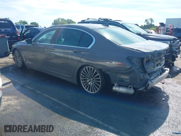 2020 BMW 7 Series 740i xDrive with VIN WBA7T4C04LGF97187, listed as a IAAI auction lot 42505343 with 70,709 mi miles and . Bid and sale history available at DreamBid. Image 3.
