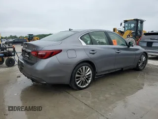 2018 Infiniti Q50 Luxe with VIN JN1EV7AP7JM366935, listed as a Copart auction lot 59781175 with 35,905 mi miles and Salvage title. Bid and sale history available at DreamBid. Image 3.