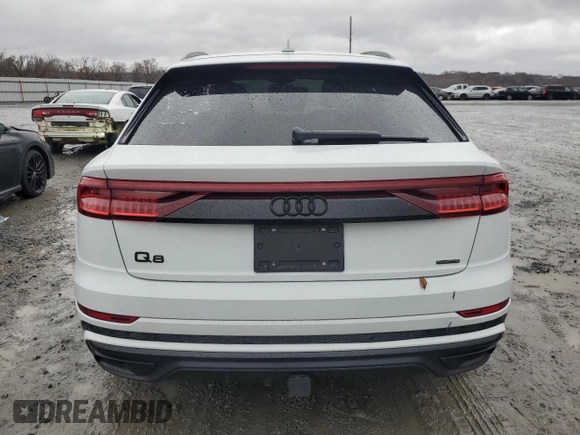 2021 Audi Q8 Prestige with VIN WA1FVAF16MD032462, listed as a Copart auction lot 81675224 with 38,472 mi miles and Salvage title. Bid and sale history available at DreamBid. Image 6.