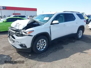 2019 Chevrolet Traverse LT Cloth with VIN 1GNERGKW5KJ258170, listed as a IAAI auction lot 41892901 with 132,490 mi miles. Bid and sale history available at carsss.com. Image 2.