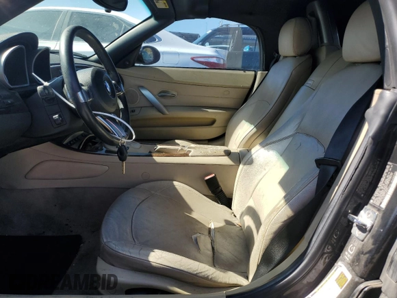2006 BMW Z4 3.0i with VIN 4USBU335X6LW68038, listed as a Copart auction lot 70966403 with 130,833 mi miles and Clean Title. Bid and sale history available at carsss.com. Image 7.