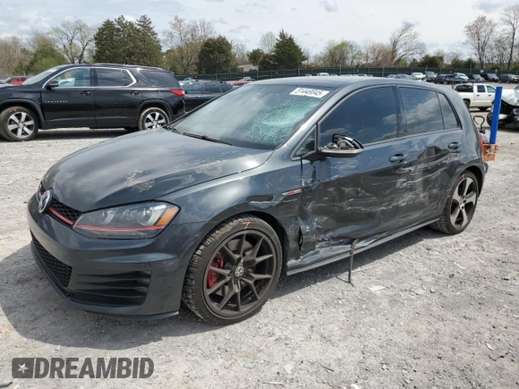 2015 Volkswagen Golf GTI Autobahn w/Performance Pkg with VIN 3VW447AU2FM067167, listed as a Copart auction lot 51449045 with 274,165 mi miles and Salvage Title. Bid and sale history available at carsss.com. Image 1.