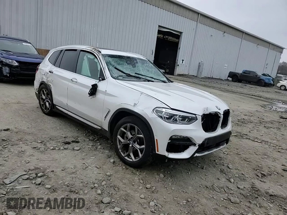 2021 BMW X3 xDrive30i with VIN 5UXTY5C08M9F38091, listed as a Copart auction lot 52566775 with Not Provided miles and Salvage Title. Bid and sale history available at DreamBid. Image 11.