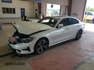 2021 BMW 3 Series 330i xDrive with VIN 3MW5R7J01M8B67110, listed as a Copart auction lot 64005205 with Not provided miles and Salvage title. Bid and sale history available at DreamBid. Image 1.