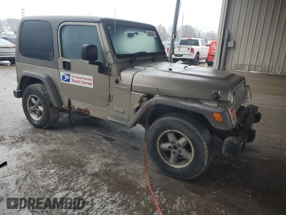 2006 Jeep Wrangler Sport Right Hand Drive with VIN 1J4F449S16P785794, listed as a Copart auction lot 45048425 with 147,339 mi miles and Clean Title. Bid and sale history available at carsss.com. Image 4.