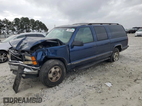 1997 GMC Suburban with VIN 3GKFK16R4VG519902, listed as a Copart auction lot 79031204 with 195,624 mi miles and Salvage Title. Bid and sale history available at DreamBid. Image 1.