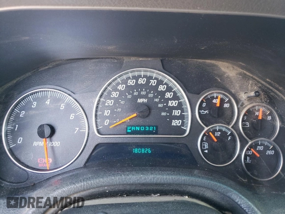 2002 GMC Envoy SLT with VIN 1GKDT13S522199652, listed as a Copart auction lot 53000125 with 180,826 mi miles and Clean Title. Bid and sale history available at carsss.com. Image 9.
