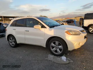 2009 Acura RDX Tech Pkg with VIN 5J8TB185X9A000383, listed as a Copart auction lot 87533825 with 210,264 mi miles and Clean Title. Bid and sale history available at carsss.com. Image 4.