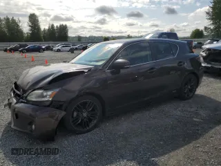 2011 Lexus CT 200h with VIN JTHKD5BH3B2001971, listed as a Copart auction lot 58189865 with 178,203 mi miles and Salvage title. Bid and sale history available at DreamBid. Image 1.