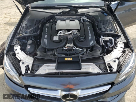 2016 Mercedes-Benz C 63 S AMG with VIN 55SWF8HBXGU104566, listed as a Copart auction lot 51460175 with 57,051 mi miles and Salvage title. Bid and sale history available at DreamBid. Image 11.
