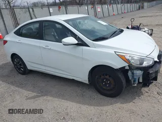 2016 Hyundai Accent SE with VIN KMHCT4AE8GU024812, listed as a IAAI auction lot 41837355 with 101,125 mi miles. Bid and sale history available at carsss.com. Image 1.