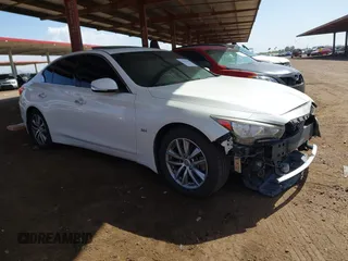 2016 Infiniti Q50 3.0t Premium with VIN JN1EV7AP4GM303705, listed as a IAAI auction lot 41957748 with 122,839 mi miles. Bid and sale history available at carsss.com. Image 1.