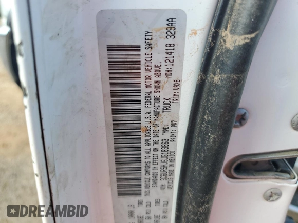 2018 Ram 2500 Tradesman с VIN 3C6UR5HJ6JG183863, выставлен на аукционе Copart как лот 87200014 с пробегом Не указан миль и Списание • Salvage title. История ставок и продаж доступна на DreamBid. Изображение 12.