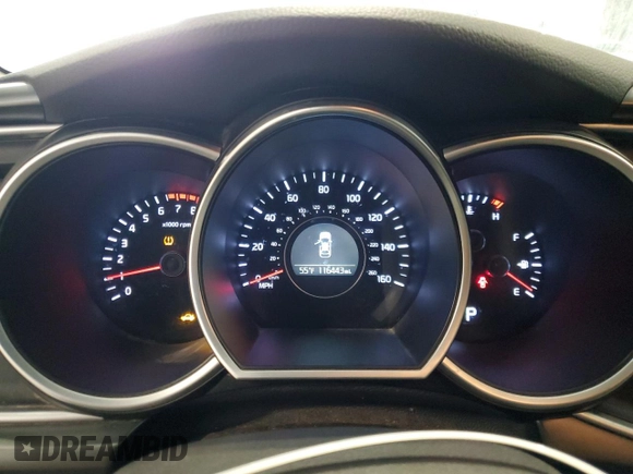 2015 Kia Optima LX with VIN 5XXGM4A72FG480183, listed as a Copart auction lot 54328475 with 116,443 mi miles and Clean Title. Bid and sale history available at carsss.com. Image 9.