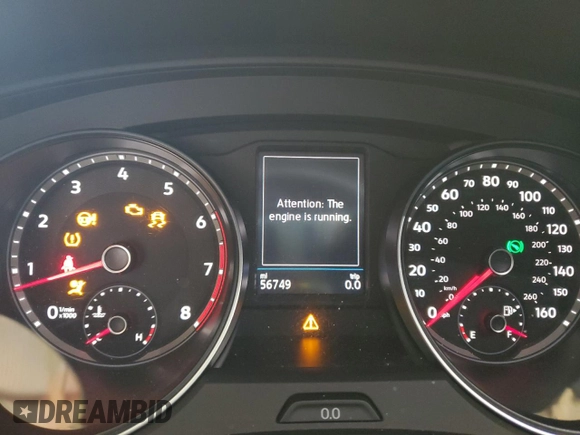 2021 Volkswagen Atlas SE with VIN 1V2WR2CA6MC596444, listed as a Copart auction lot 57615625 with 56,749 mi miles and Salvage title. Bid and sale history available at DreamBid. Image 9.