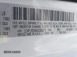 2019 Jeep Cherokee Limited with VIN 1C4PJMDNXKD393171, listed as a IAAI auction lot 42406608 with 57,574 mi miles and . Bid and sale history available at DreamBid. Image 9.