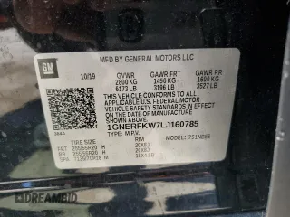 2020 Chevrolet Traverse LS with VIN 1GNERFKW7LJ160785, listed as a Copart auction lot 55122745 with 101,144 mi miles and Non repairable. Bid and sale history available at DreamBid. Image 14.