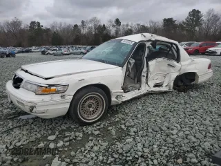 1997 Mercury Grand Marquis LS with VIN 2MELM75W7VX651074, listed as a Copart auction lot 44707425 with Not Provided miles and Salvage Title. Bid and sale history available at DreamBid. Image 1.