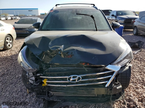 2021 Hyundai Tucson Limited with VIN KM8J33AL9MU325620, listed as a Copart auction lot 43447615 with 61,477 mi miles and Salvage Title. Bid and sale history available at carsss.com. Image 5.