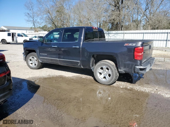 2015 Chevrolet Silverado 1500 LTZ with VIN 3GCUKSEC0FG458605, listed as a Copart auction lot 45424315 with 110,317 mi miles and Salvage Title. Bid and sale history available at carsss.com. Image 2.
