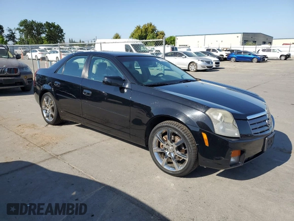2004 Cadillac CTS with VIN 1G6DM577040103840, listed as a Copart auction lot 55284675 with 113,007 mi miles and Salvage title. Bid and sale history available at DreamBid. Image 4.