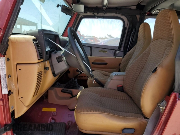 1998 Jeep Wrangler SE with VIN 1J4FY29P8WP805107, listed as a Copart auction lot 53324475 with 156,831 mi miles and Salvage Title. Bid and sale history available at carsss.com. Image 7.