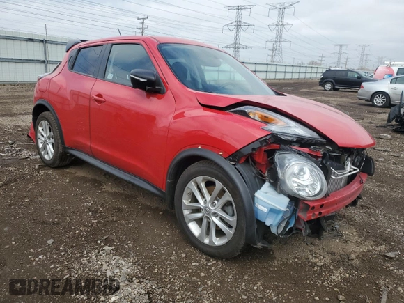 2015 Nissan Juke S with VIN JN8AF5MVXFT552851, listed as a Copart auction lot 52374565 with 45,108 mi miles and Salvage Title. Bid and sale history available at DreamBid. Image 4.