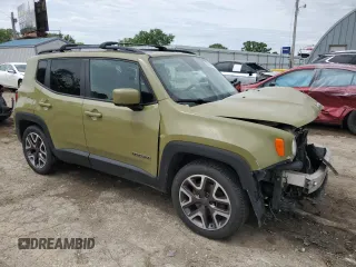 2015 Jeep Renegade Latitude with VIN ZACCJABT4FPB94039, listed as a Copart auction lot 55225915 with 169,914 mi miles and Salvage Title. Bid and sale history available at DreamBid. Image 4.