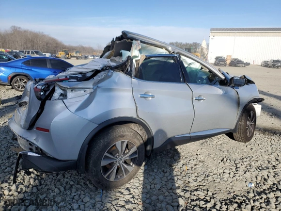 2020 Nissan Murano S with VIN 5N1AZ2AJ6LN137265, listed as a Copart auction lot 45856655 with 0 mi miles and Salvage Title. Bid and sale history available at carsss.com. Image 3.